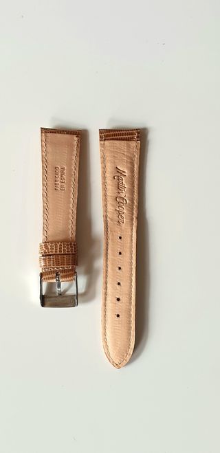 Correa para reloj de piel camel