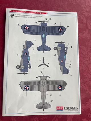 MAQUETA BIPLANO USN F3F-2
