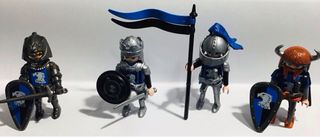 Playmobil colección caballeros halcón azul