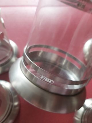 Juego de té y  café. Cristal resistente Pyrex.