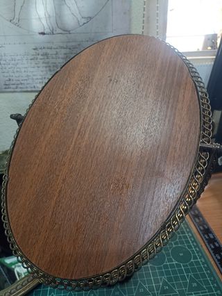 JUEGO ESPEJOS ANTIGUOS TOCADOR BRONCE-LATÓN SXIX