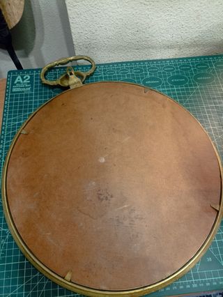 JUEGO ESPEJOS ANTIGUOS TOCADOR BRONCE-LATÓN SXIX