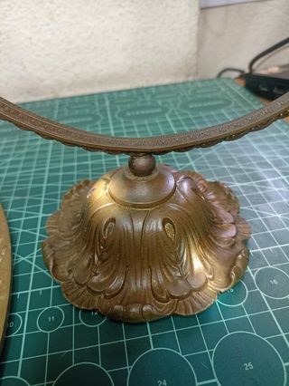 JUEGO ESPEJOS ANTIGUOS TOCADOR BRONCE-LATÓN SXIX