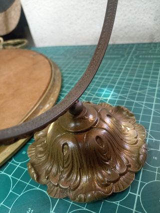 JUEGO ESPEJOS ANTIGUOS TOCADOR BRONCE-LATÓN SXIX