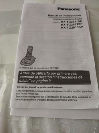 Teléfono inalámbrico .