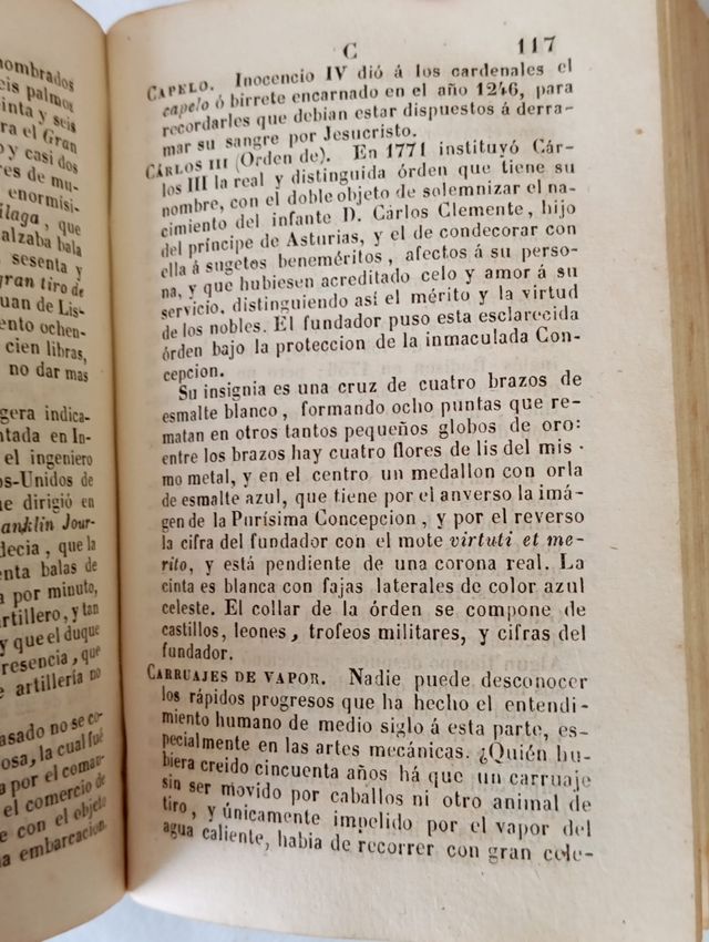 ENCICLOPEDIA MUY ANTIGUA DE 1842