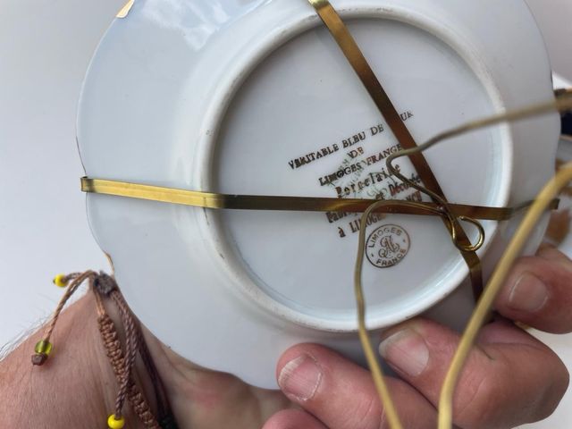 Platos de porcelana de Limoges