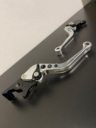 Manetas moto PLATEADO