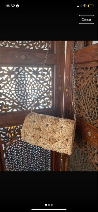 Bolso de mimbre