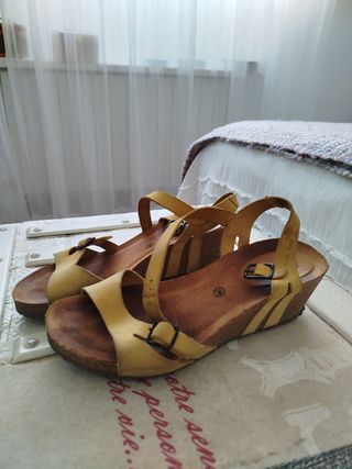 Sandalias piel comodas