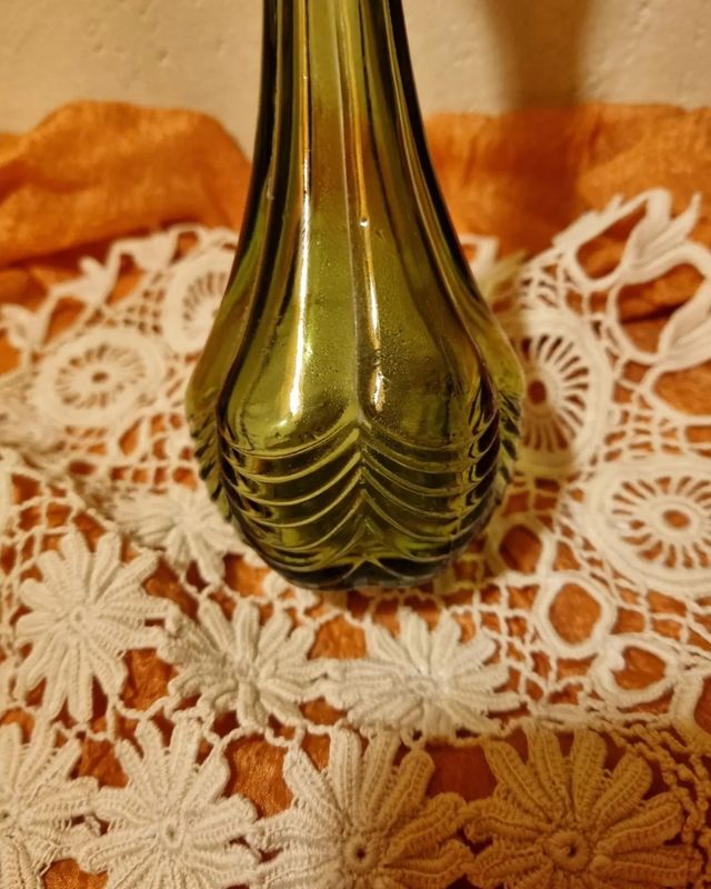 Botella cristal verde Avon