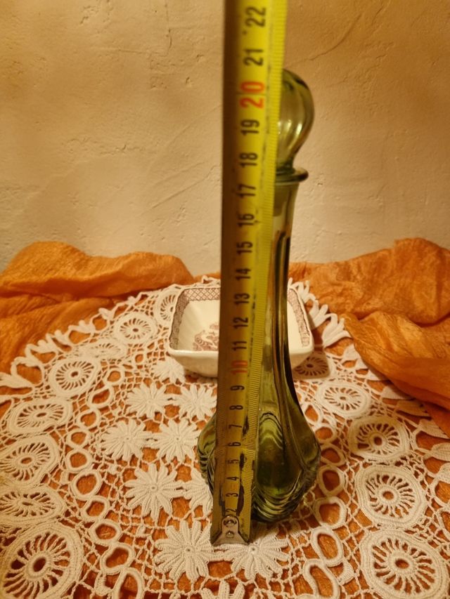 Botella cristal verde Avon