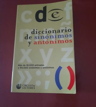 Diccionario antónimos y sinónimos