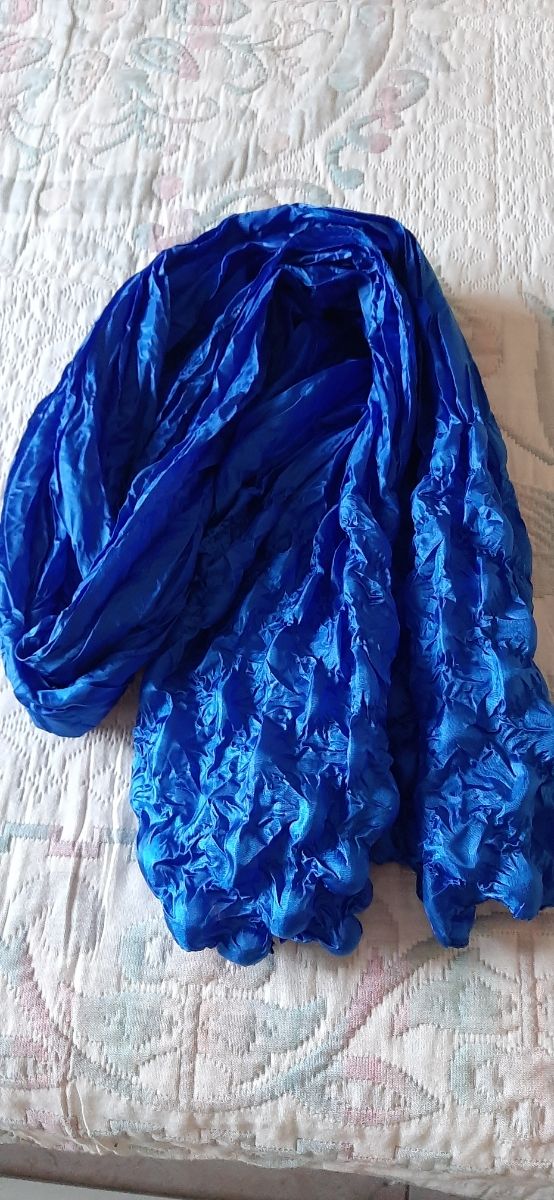 Fulard blu azzurro nuovo