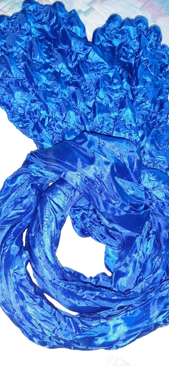 Fulard blu azzurro nuovo