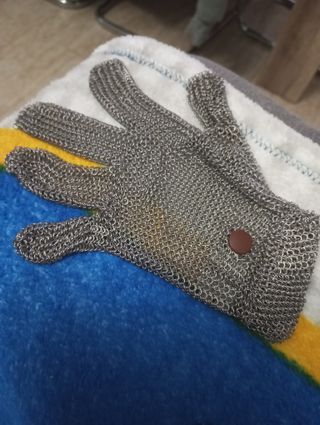 Vendo guante de malla de acero
