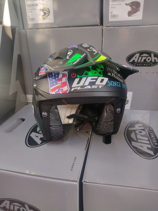 Casco moto XS jet trial UFO
