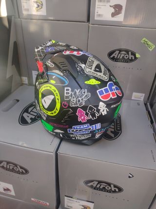 Casco moto XS jet trial UFO