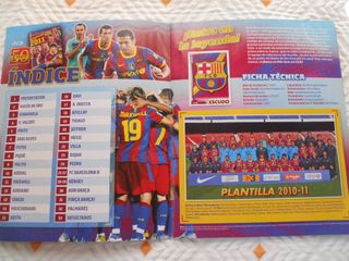 ALBUM CROMOS F.C. BARCELONA 2010-2011,PANINI.