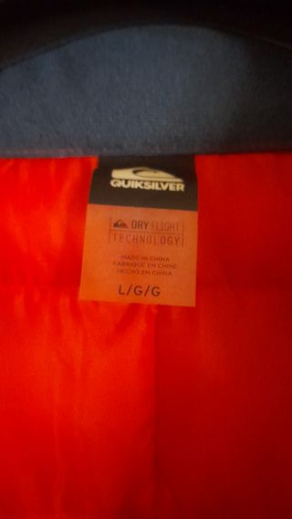 CHAQUETA PLUMAS QUIKSILVER NARANJA 🍊 