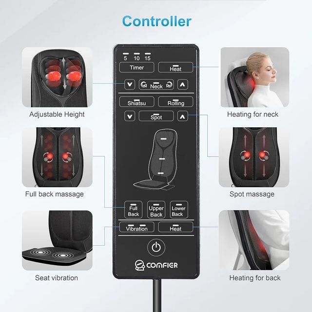 Cojín de Masaje con función de Calor