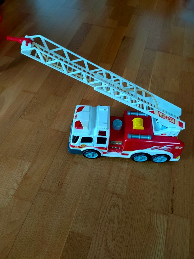 Lote camión bomberos+camión volquete Cat