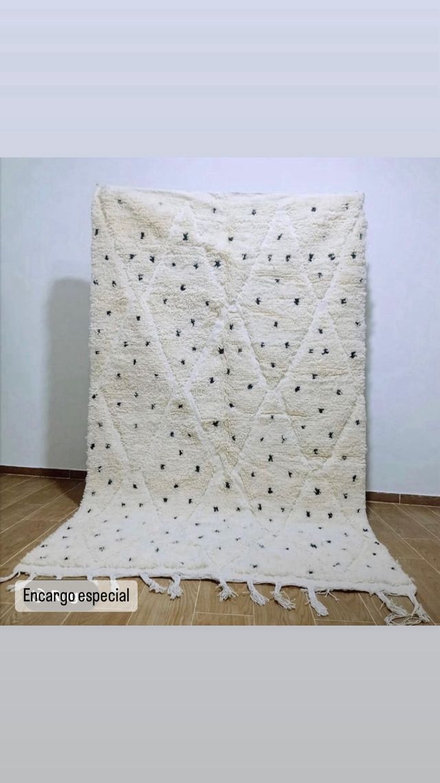 Alfombra lana beni ouarain rombos 2x3