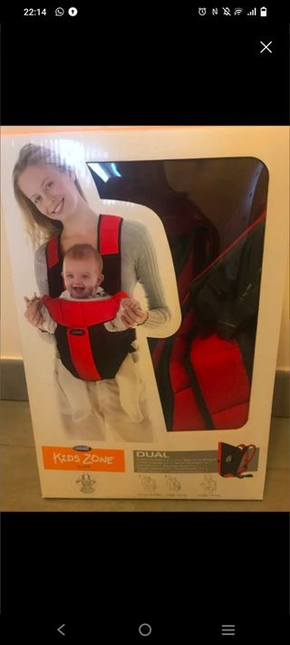 Mochila porta bebé seminueva