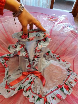 Set  tutù mezzo degas rosa azzurro Primula dance