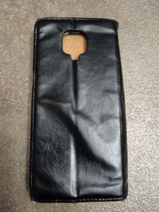 Custodia cellulare vintage in pelle nera