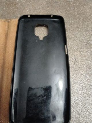 Custodia cellulare vintage in pelle nera