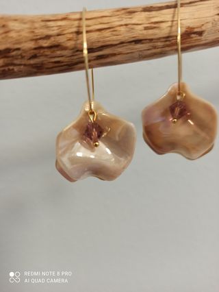 Pendientes aro acero con Swarovski