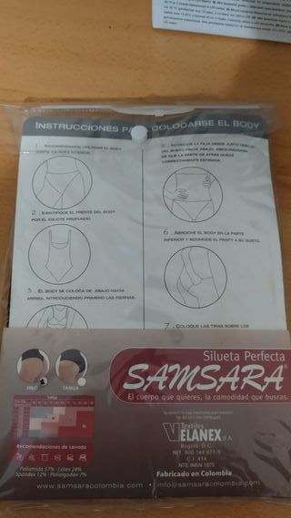 Body faja latex envolvente negro  