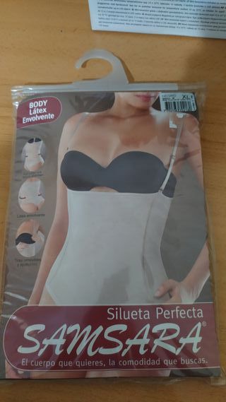 Body faja latex envolvente negro  