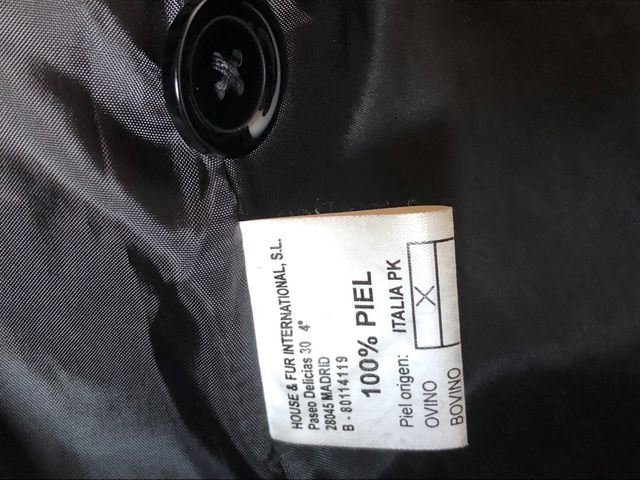 Cazadora-Chaqueta negra de mujer - Piel 100% Ovina