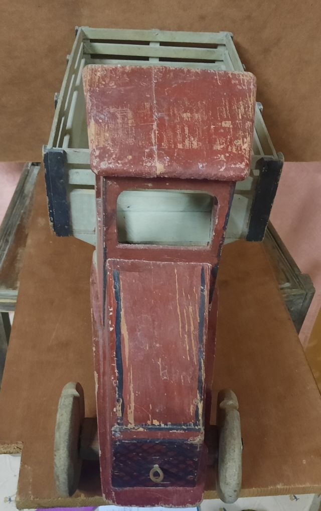 ANTIGUO JUGUETE.CAMION MADERA 61x27cm.1935.VINTAGE
