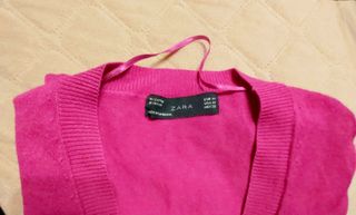 Casaco fúcsia em malha