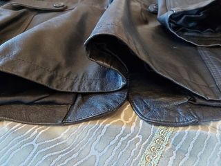 Casaco preto feminino em pele