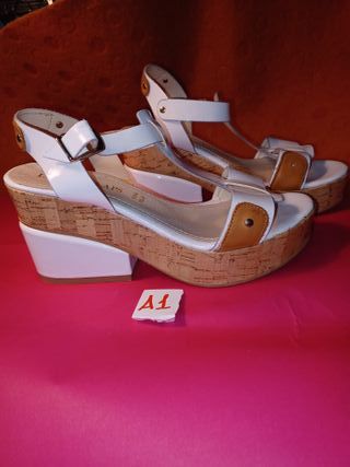 Sandali Donna Bianco tg 36 Pelle Klaps