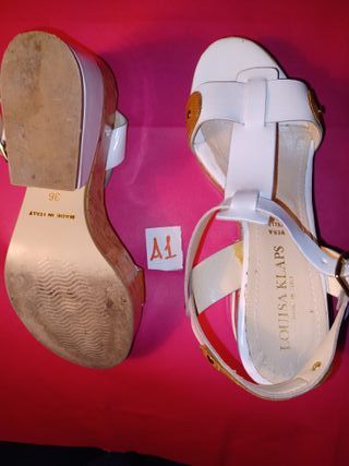 Sandali Donna Bianco tg 36 Pelle Klaps