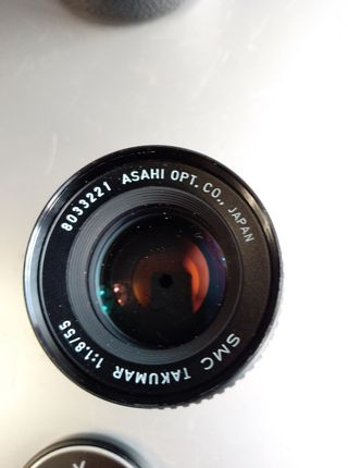 Dos objetivos clásicos ASAHI PENTAX, SOLIGOR
