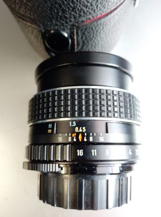 Dos objetivos clásicos ASAHI PENTAX, SOLIGOR