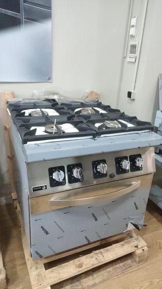 Cocina  + horno a gas 4 fuegos C-G941 KORE FAGOR