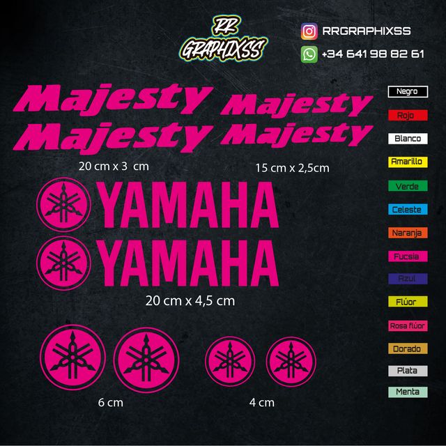 Kit Pegatinas Yamaha Majesty