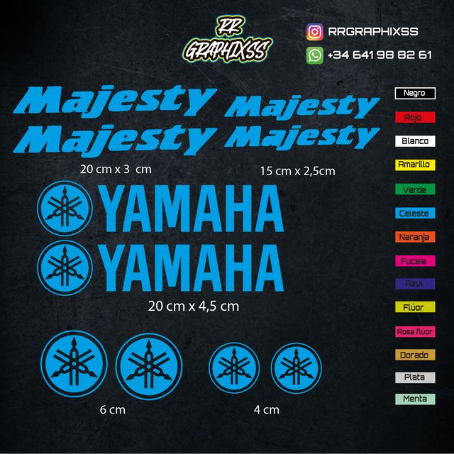 Kit Pegatinas Yamaha Majesty