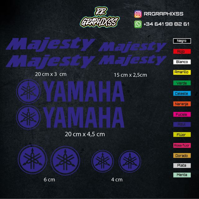 Kit Pegatinas Yamaha Majesty