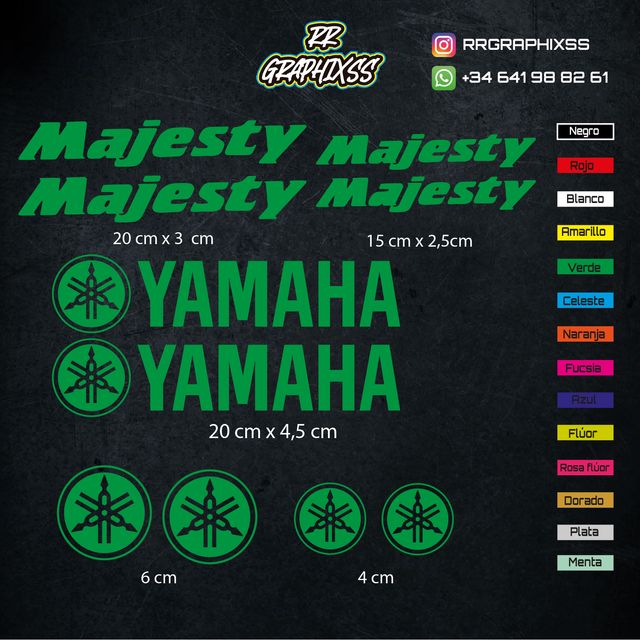 Kit Pegatinas Yamaha Majesty
