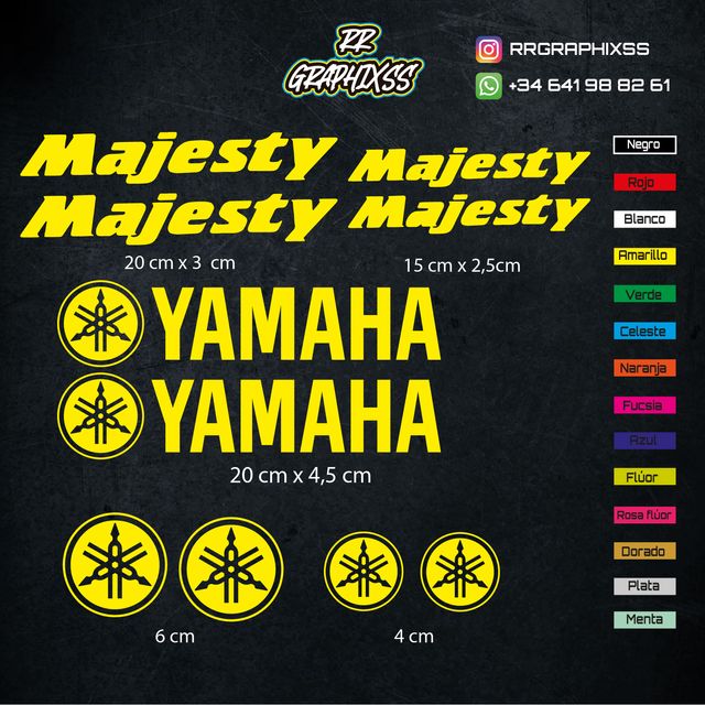 Kit Pegatinas Yamaha Majesty