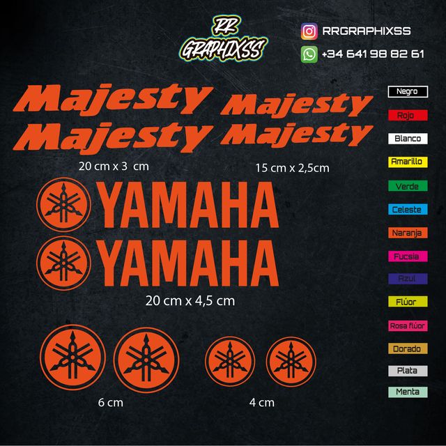 Kit Pegatinas Yamaha Majesty