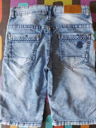 Pantalón niño corto vaquero 12 años